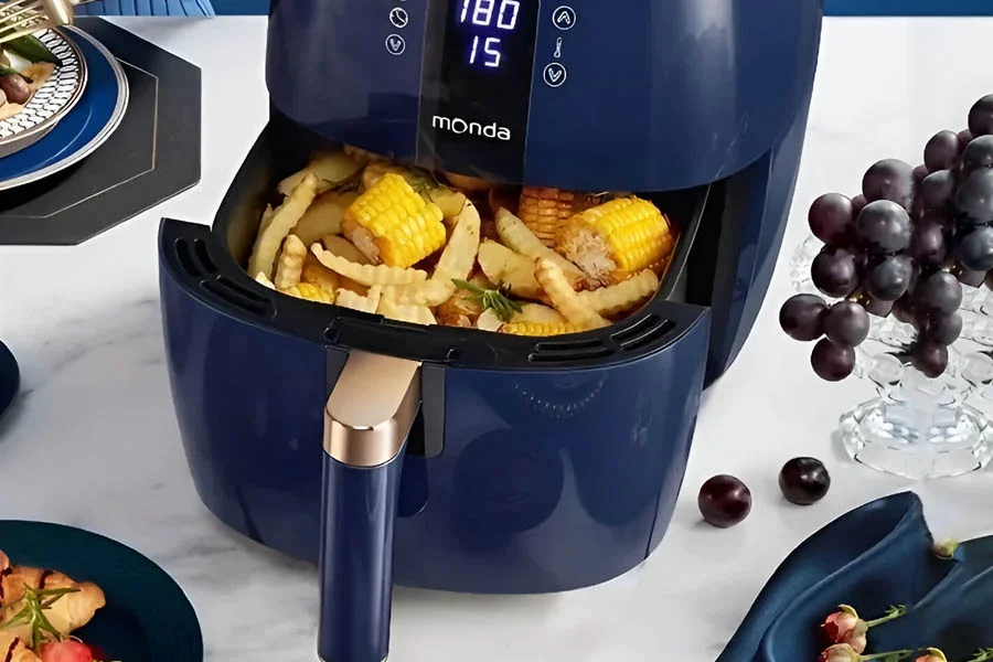air frying potato slices